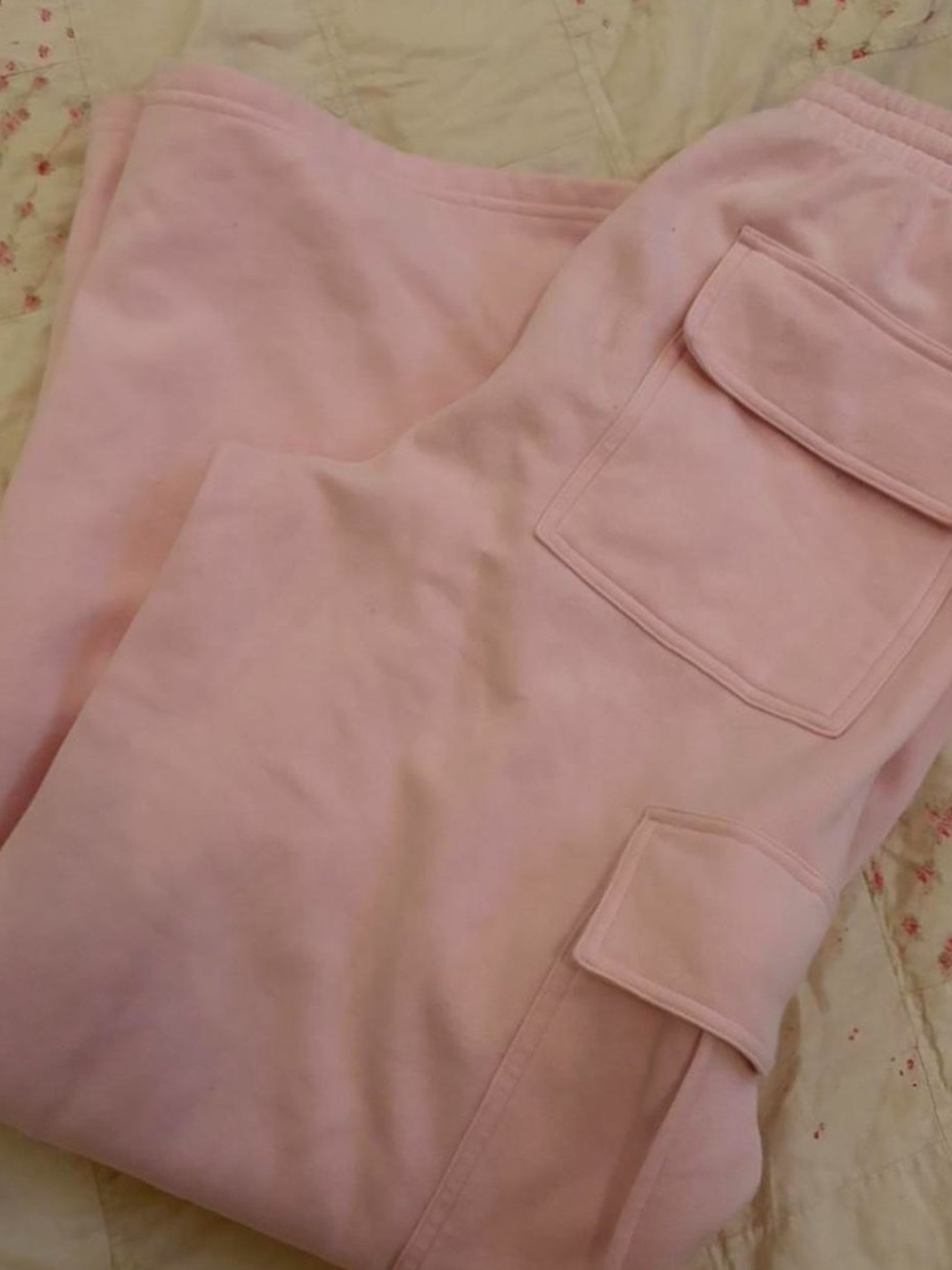 skims cherry blossom cargo sweats